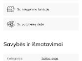 Sofa lova su patalynės deže - nuotraukos Nr. 9