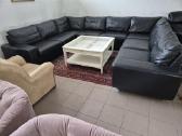 Modernus, didelis u raidės natūralios odos kampas - nuotraukos Nr. 5