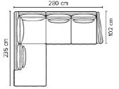Veliūrinė sofa, kampas, Bellus Style - nuotraukos Nr. 5