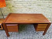 Vintažinis mid century tikmedžio rašomojo stalas - nuotraukos Nr. 3