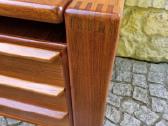 Vintažinis mid century tikmedžio rašomojo stalas - nuotraukos Nr. 7