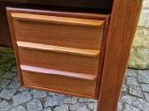 Vintažinis mid century tikmedžio rašomojo stalas - nuotraukos Nr. 9