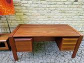 Vintažinis mid century tikmedžio rašomojo stalas - nuotraukos Nr. 11