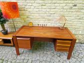 Vintažinis mid century tikmedžio rašomojo stalas - nuotraukos Nr. 22
