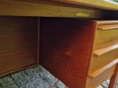 Vintažinis mid century tikmedžio rašomojo stalas - nuotraukos Nr. 30