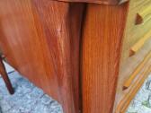 Vintažinis mid century tikmedžio rašomojo stalas - nuotraukos Nr. 3