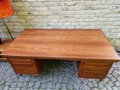Vintažinis mid century tikmedžio rašomojo stalas - nuotraukos Nr. 15