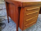Vintažinis mid century tikmedžio rašomojo stalas - nuotraukos Nr. 17