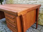 Vintažinis mid century tikmedžio rašomojo stalas - nuotraukos Nr. 18