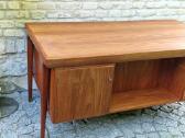 Vintažinis mid century tikmedžio rašomojo stalas - nuotraukos Nr. 19