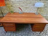 Vintažinis mid century tikmedžio rašomojo stalas - nuotraukos Nr. 26