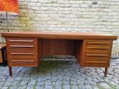 Vintažinis mid century tikmedžio rašomojo stalas - nuotraukos Nr. 34