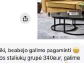 Kavos staliukų rinkinys - nuotraukos Nr. 3