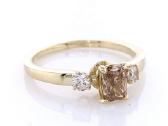 Natūralių deimantų žiedas, 14k auksas, 0,67ct, Igi - nuotraukos Nr. 2