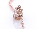 14k briliantinis pakabukas su grandinėle, 0,51 ct - nuotraukos Nr. 5