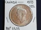 1 doleris 1939m. Kanada sidabras 800 unc. - nuotraukos Nr. 2