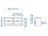 Ikea Brimnes TV spintelė / TV staliukas - nuotraukos Nr. 8