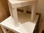 Kvadratiniai balti Ikea staliukai 2 vnt. - nuotraukos Nr. 3