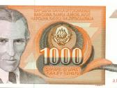 Yugoslavia 1000 dinara 1990. Unc. P - nuotraukos Nr. 2