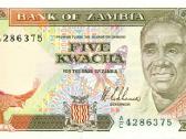 Zambia 5 kwacha 1989. Unc. P - nuotraukos Nr. 2