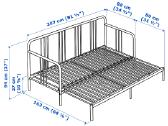 Fyresdal Ikea bed frame - nuotraukos Nr. 5