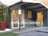 Medinis sodo namelis Nordis 510480 cm (28 mm) - nuotraukos Nr. 2