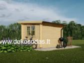 Medinis namelis Selga 2,95x2,95 m, 34 mm - nuotraukos Nr. 5