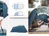 Decathlon palapinė „Arpenaz 4.1“, keturvietė Naudt - nuotraukos Nr. 2