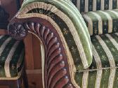 Klasikinė raižyto medžio sofa ir 6 kėdės - nuotraukos Nr. 3