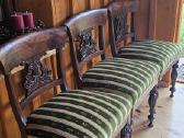 Klasikinė raižyto medžio sofa ir 6 kėdės - nuotraukos Nr. 6