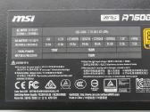 Maitinimo blokas Msi Mpg A750gf - nuotraukos Nr. 2