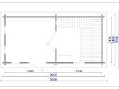 Medinė sauna „marina“ 45 mm, 480x240 cm - nuotraukos Nr. 7