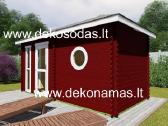 Medinė sauna „marina“ 45 mm, 480x240 cm - nuotraukos Nr. 2