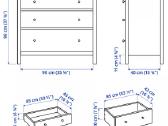 Ikea Hemnes komoda, balta, 3 stalčių. - nuotraukos Nr. 3
