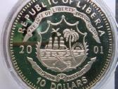 2001 Liberija 10 dolerių - nuotraukos Nr. 2