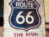Stilizuota metaline iskaba Route66 - nuotraukos Nr. 2