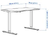 Ikea Trotten reguliuojamo aukščio stalas - nuotraukos Nr. 2