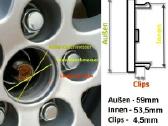 Seat ir Cupra ratlankiu dangteliai 55mm-75mm - nuotraukos Nr. 8
