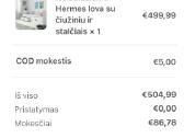 Išskleidžiama lova Hermes - nuotraukos Nr. 3