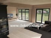 Medinis sodo namelis „savana“ 136,95 m, 44 mm - nuotraukos Nr. 2