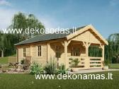 Medinis sodo namelis „werrena“ 6,85 m, 44 mm - nuotraukos Nr. 3