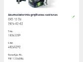 Festool cxs 12 set su garantija - nuotraukos Nr. 3