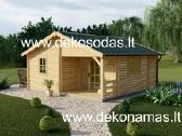 Medinis sodo namelis „romena“ 44 mm, 5,955,95 m - nuotraukos Nr. 5