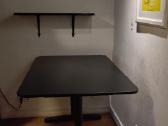 Ikea juodas rašomasis stalas metalinėmis kojomis - nuotraukos Nr. 2
