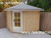Kampinis medinis sodo namelis 40 mm, 260260 cm - nuotraukos Nr. 4