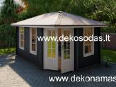 Kampinis medinis sodo namelis 40 mm, 450300 cm - nuotraukos Nr. 4