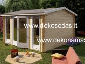 Medinis sodo namelis „trend“ 40 mm, 390300 cm - nuotraukos Nr. 3