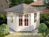Kampinis medinis sodo namelis 40 mm, 298298 cm - nuotraukos Nr. 3