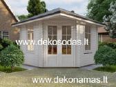 Kampinis medinis sodo namelis 40 mm, 298298 cm - nuotraukos Nr. 5