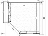 Kampinis medinis sodo namelis 40 mm, 360360 cm - nuotraukos Nr. 4